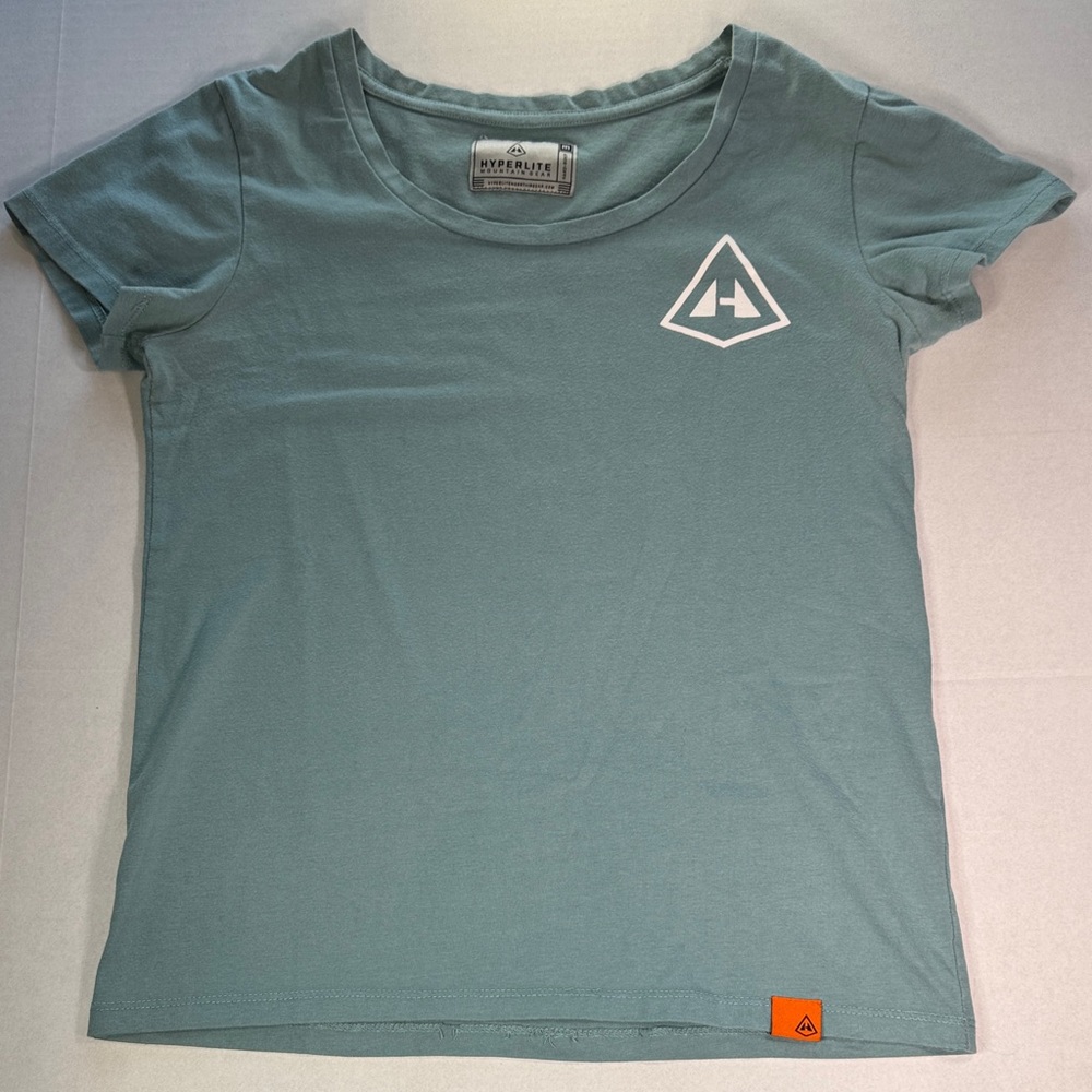 Hyperlite Mountain Gear Women's Teal Short Sleeve Tee, Rare, sz M